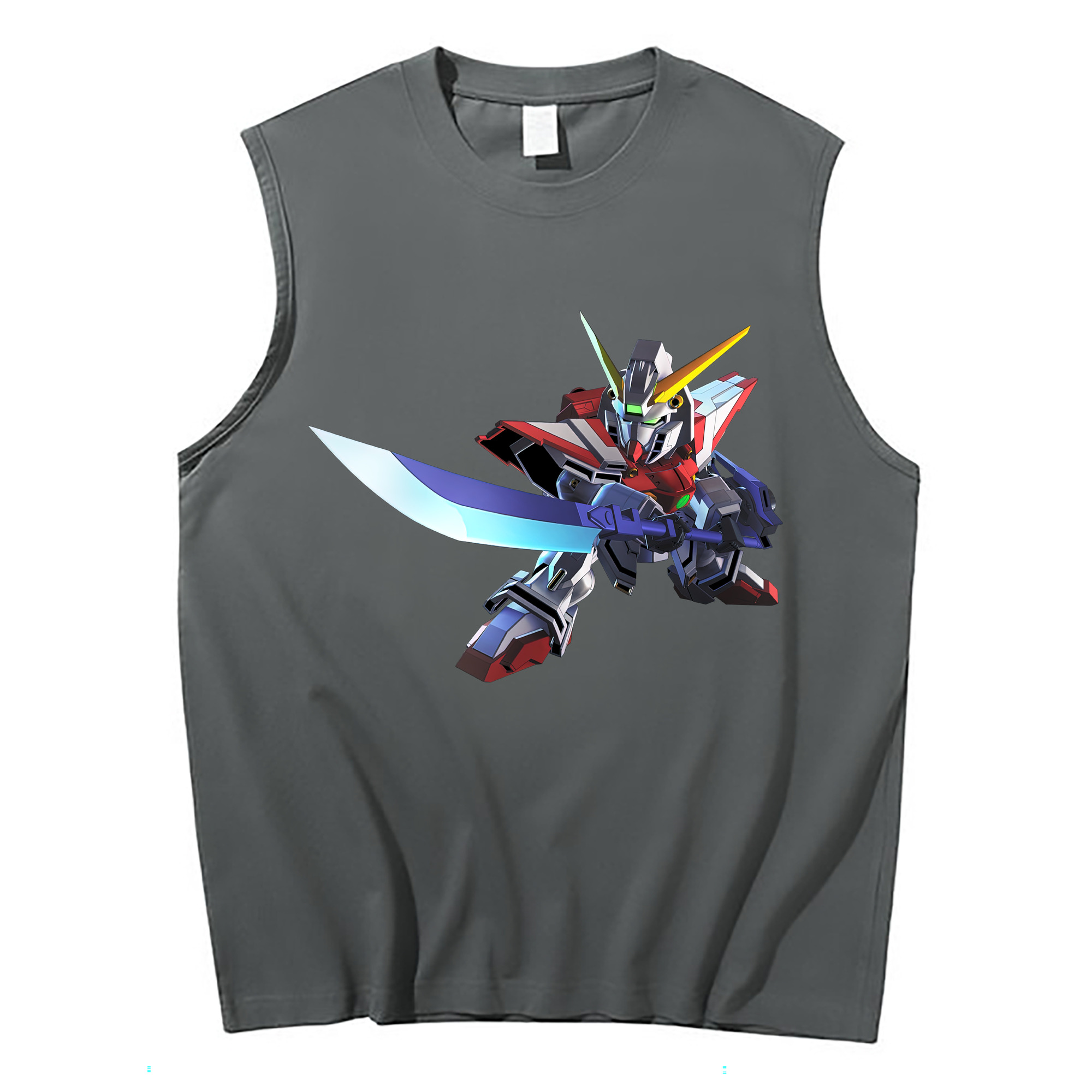 （画像用） 機動戦士ガンダム Mobile Suit Gundam コットン100％タンクトップ（フロントプリント）